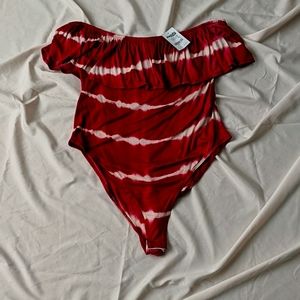 Off the shoulder body suit